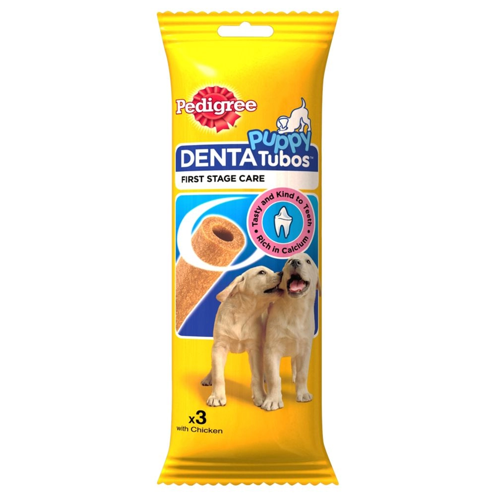 Pedigree Denta Tubo Puppy Dog Dental Treats 3 Sticks 72g - wilko