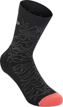 Alpinestars Drop 15 Socks, black-grey, Size L, black-grey, Size L