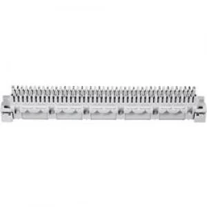 Terminal strip DIN 47 608 Connecting strip 2 x 20 wire pairs Grey