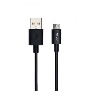 PNY USB - Micro-USB 1.2m USB cable 2.0 USB A Micro-USB B Black