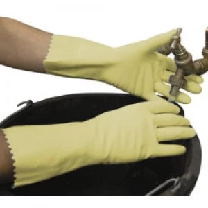 Polyco Gloves Latex Size L Yellow