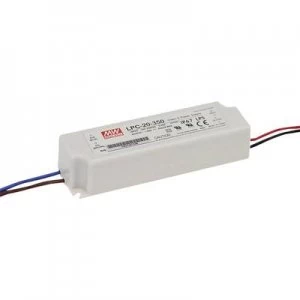 Mean Well LPC-20-700 LED driver Constant current 21 W 0.7 A 9 - 30 V DC not dimmable, Surge protection