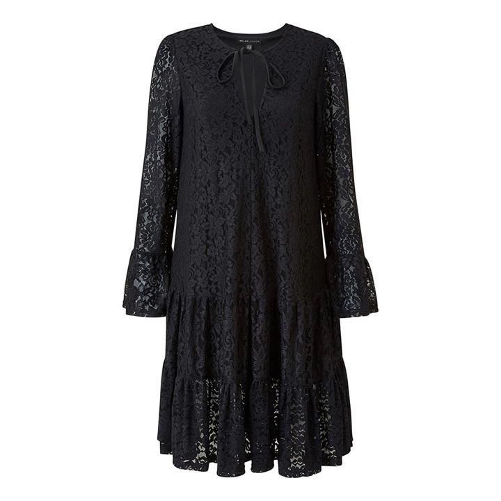 Mela London Black Lace 'Jessie' Smock Dress - 8