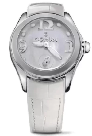 Corum Watch Bubble Mother of Pearl Ladies White
