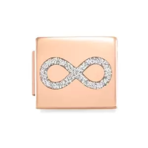 Nomination GLAM Rose Gold Glitter Infinity Charm