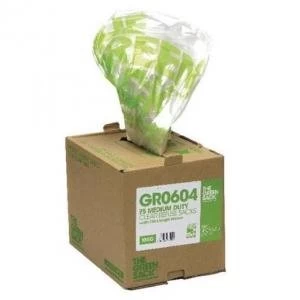 The Green Sack Refuse Sacks Medium Clear Pack of 75 0703119