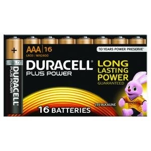 Duracell Plus Power AAA 16 Pack