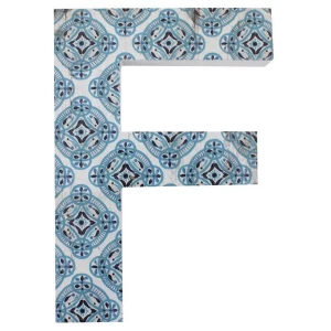 Letter F Wall Plaque