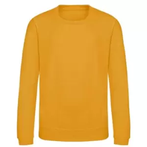AWDis Just Hoods Childrens/Kids Sweatshirt (7-8 Years) (Mustard Yellow)