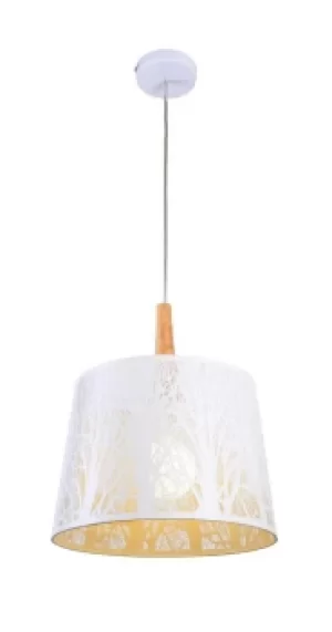 Lantern Dome Ceiling Pendant Lamp White, 1 Light, E27