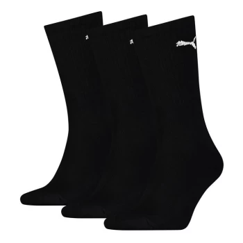 Puma 3 Pack Crew Socks Womens - Black