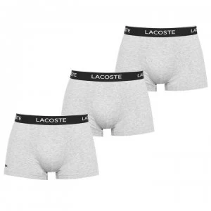 Lacoste 3 Pack Trunks - Grey