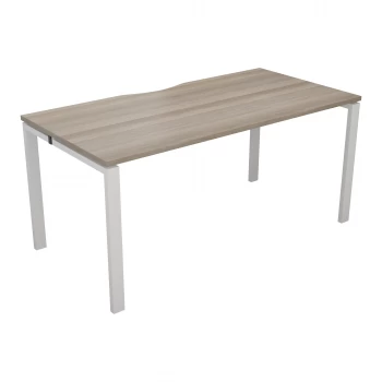 CB 1 Person Bench 1400 x 800 - Grey Oak Top and White Legs