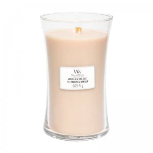 WoodWick Sea Salt Vanilla Large Jar Candle 609.5g