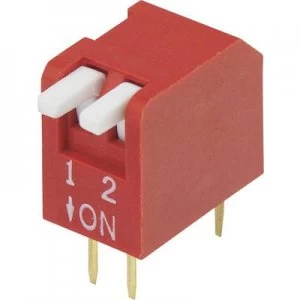 DIP switch Number of pins 2 Piano type TRU COMPONENTS DP 02