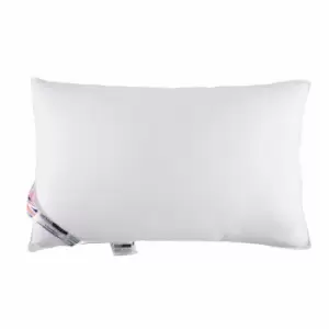 Anti Bacterial Pillow Super Microfibre Extra Fill, 48 x 74cm - White - Homescapes