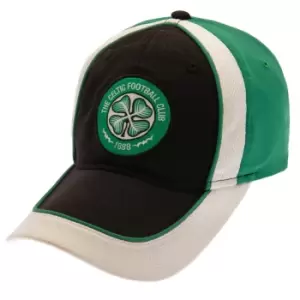 Celtic FC Tech Baseball Cap (One Size) (Green/White/Black)