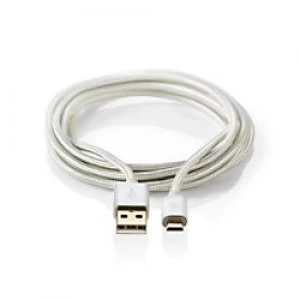Nedis USB-A 2.0 to Micro USB Cable NED004 2m White