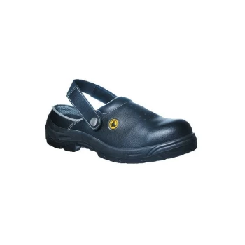 FC03 ESD Perforated Black Safety Clogs - Size 7 - Portwest
