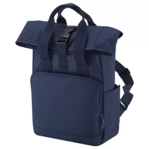 Bagbase Roll Top Recycled Twin Handle Backpack (One Size) (Navy Dusk)