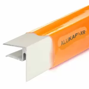 Alukap-XR 4.8m End Stop Bar White - 16mm