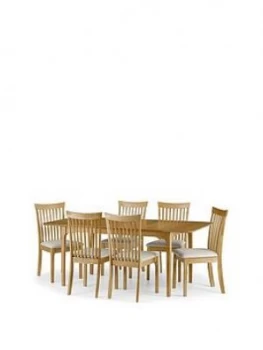 Julian Bowen Ibsen 150 - 190 Cm Extending Dining Table + 6 Chairs