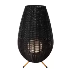 Colin Ip44 Cottage 30cm Table Lamp Outdoor - LED - 1x3W 3000K - IP44 - Black