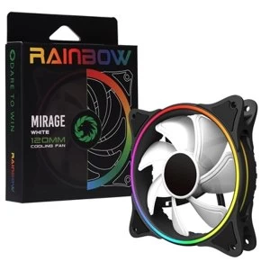 Game Max Mirage White Fins 120mm 1100RPM Addressable RGB LED Fan