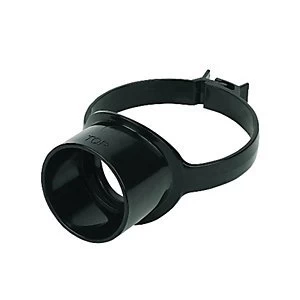 FloPlast SP319B Soil Pipe Strap on Pipe Connector - Black 110mm