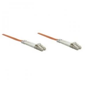 Intellinet Fibre Optic Patch Cable Duplex Multimode LC/LC 50/125 m OM2 3m LSZH Orange Fiber Lifetime Warranty