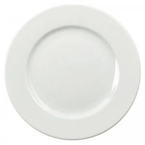 CPD 25cm White Porcelain Plate - 6 Pack