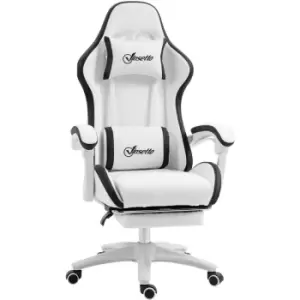 Vinsetto Racing Style Gaming Chair with Reclining Function Footrest, Black - Black