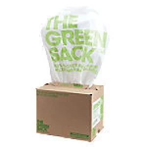 The Green Sack heavy-duty pedal bin liners white 460 x 445mm (h x w) 15 L 300 per box