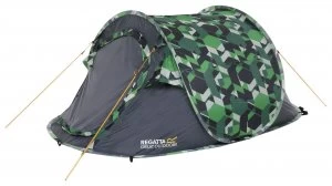 Regatta Malawi 2 Man 1 Room Pop Up Tunnel Camping Tent