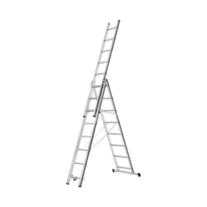 AluPro Black Line Fixed Stabiliser Bar Combination Ladder 3x8