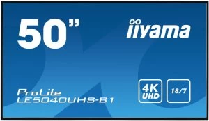 iiyama 50" ProLite LE5040UHS-B1 4K Ultra HD Signage Commercial Display