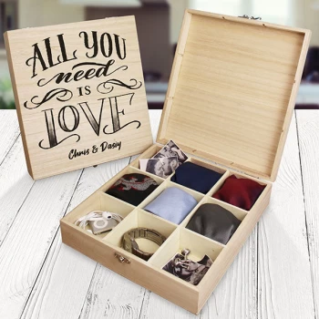 All You Need Is Love 9 Compartment Keepsake Box