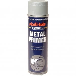 Plastikote Industrial Primer Aerosol Spray Paint Grey 500ml