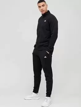 adidas Future Icon 3 Bar Tracksuit - Black, Size S, Men