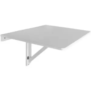 HIDEAWAY - Wooden Fold Down Drop-leaf Wall Mounted Craft / Kitchen Table - White