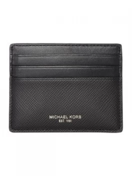 Michael Kors Harrison Saffiano Leather Card Holder Black