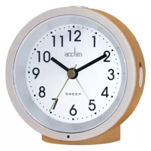 Acctim CK6071 Caleb Smartlite Sweep Alarm Clock Dijon