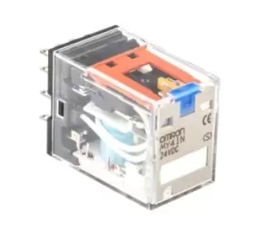 Omron, 24V dc Coil Non-Latching Relay 4PDT, 5A Switching Current Plug In, MY4IN 24DC (S)