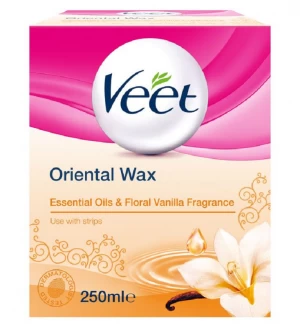 Veet Oriental Wax Essential Oils and Floral Vanilla 250ml