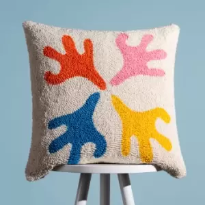 Oceana Knitted Cushion Multicolour, Multicolour / 45 x 45cm / Polyester Filled