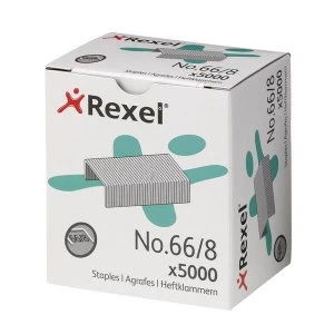 Rexel No. 66 8mm Heavy Duty Staples 1 x Box of 5000 Staples