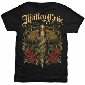 Motley Crue Exquisite Dagger Mens Black T Shirt: Small