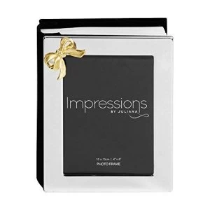 Impressions Silver Plated Photo Album & Frame holds 100