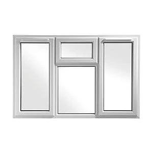 Wickes Upvc Casement Window White 1770 x 1160mm Side and Top Hung