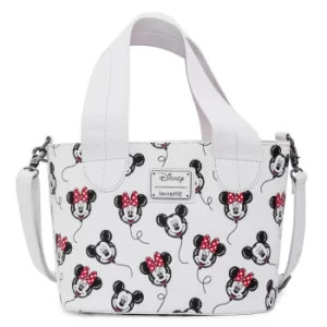 Loungefly Disney Mickey and Minnie Balloons AOP Handbag